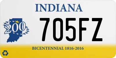 IN license plate 705FZ