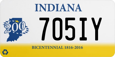 IN license plate 705IY