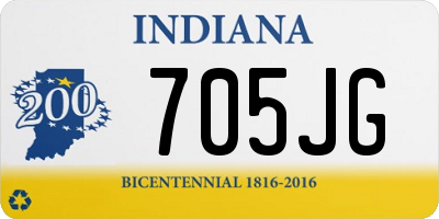 IN license plate 705JG