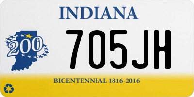 IN license plate 705JH