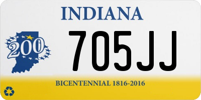 IN license plate 705JJ
