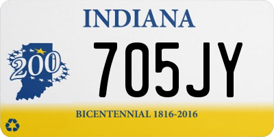 IN license plate 705JY