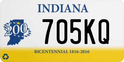 IN license plate 705KQ