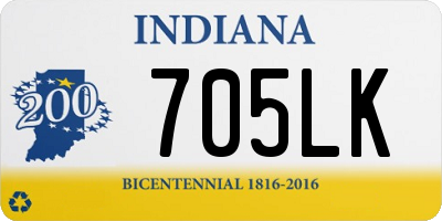 IN license plate 705LK