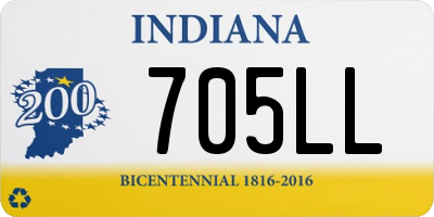 IN license plate 705LL
