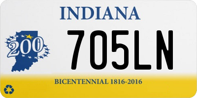 IN license plate 705LN