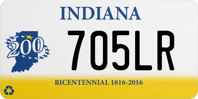 IN license plate 705LR