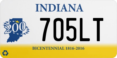 IN license plate 705LT