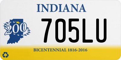 IN license plate 705LU