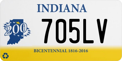 IN license plate 705LV