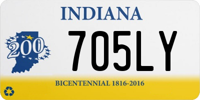 IN license plate 705LY