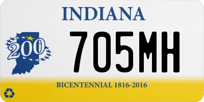 IN license plate 705MH