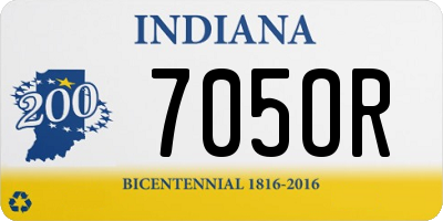 IN license plate 705OR
