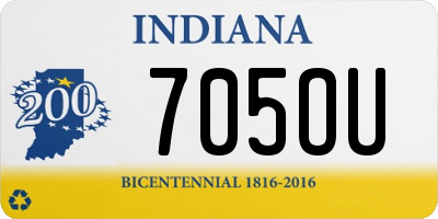 IN license plate 705OU