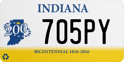 IN license plate 705PY