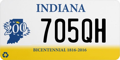 IN license plate 705QH