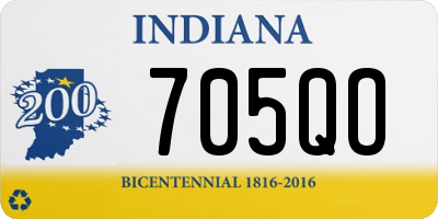 IN license plate 705QO