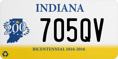 IN license plate 705QV