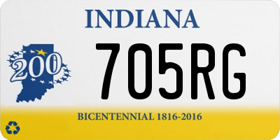 IN license plate 705RG