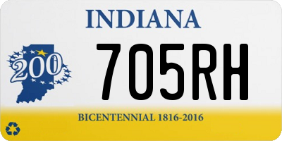 IN license plate 705RH