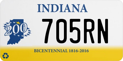 IN license plate 705RN