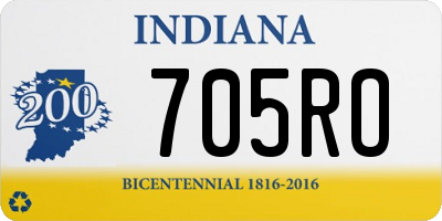 IN license plate 705RO