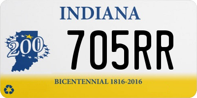 IN license plate 705RR