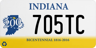 IN license plate 705TC