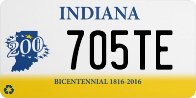 IN license plate 705TE