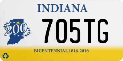 IN license plate 705TG