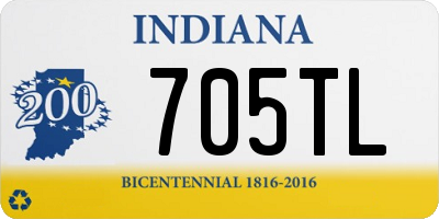 IN license plate 705TL