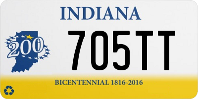 IN license plate 705TT