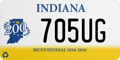 IN license plate 705UG