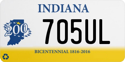 IN license plate 705UL