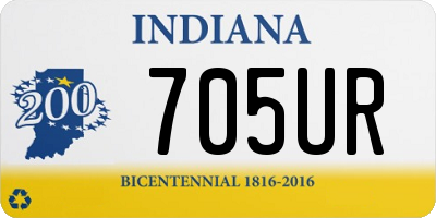 IN license plate 705UR