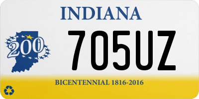 IN license plate 705UZ