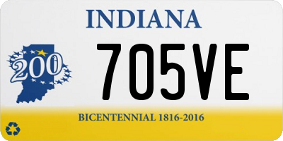 IN license plate 705VE