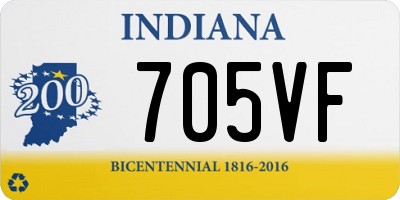 IN license plate 705VF