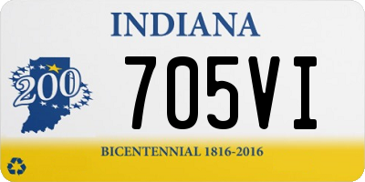 IN license plate 705VI