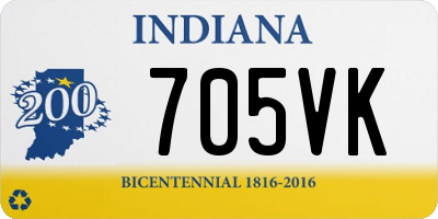 IN license plate 705VK