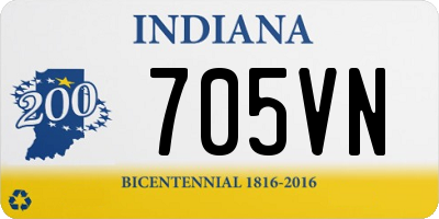 IN license plate 705VN