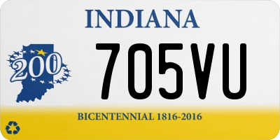 IN license plate 705VU