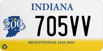 IN license plate 705VV
