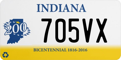 IN license plate 705VX