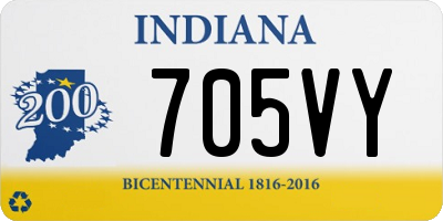 IN license plate 705VY