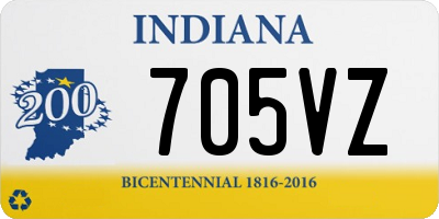 IN license plate 705VZ