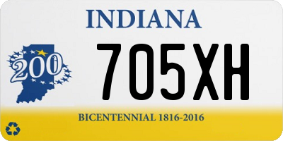 IN license plate 705XH