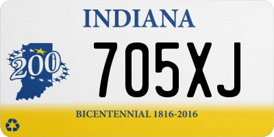 IN license plate 705XJ