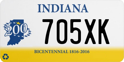 IN license plate 705XK