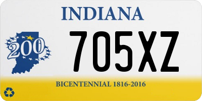 IN license plate 705XZ